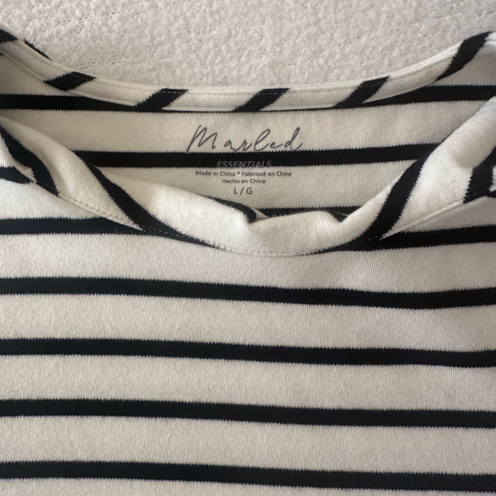 MARLED B&W STRIPED TEE - Picture 3 of 4